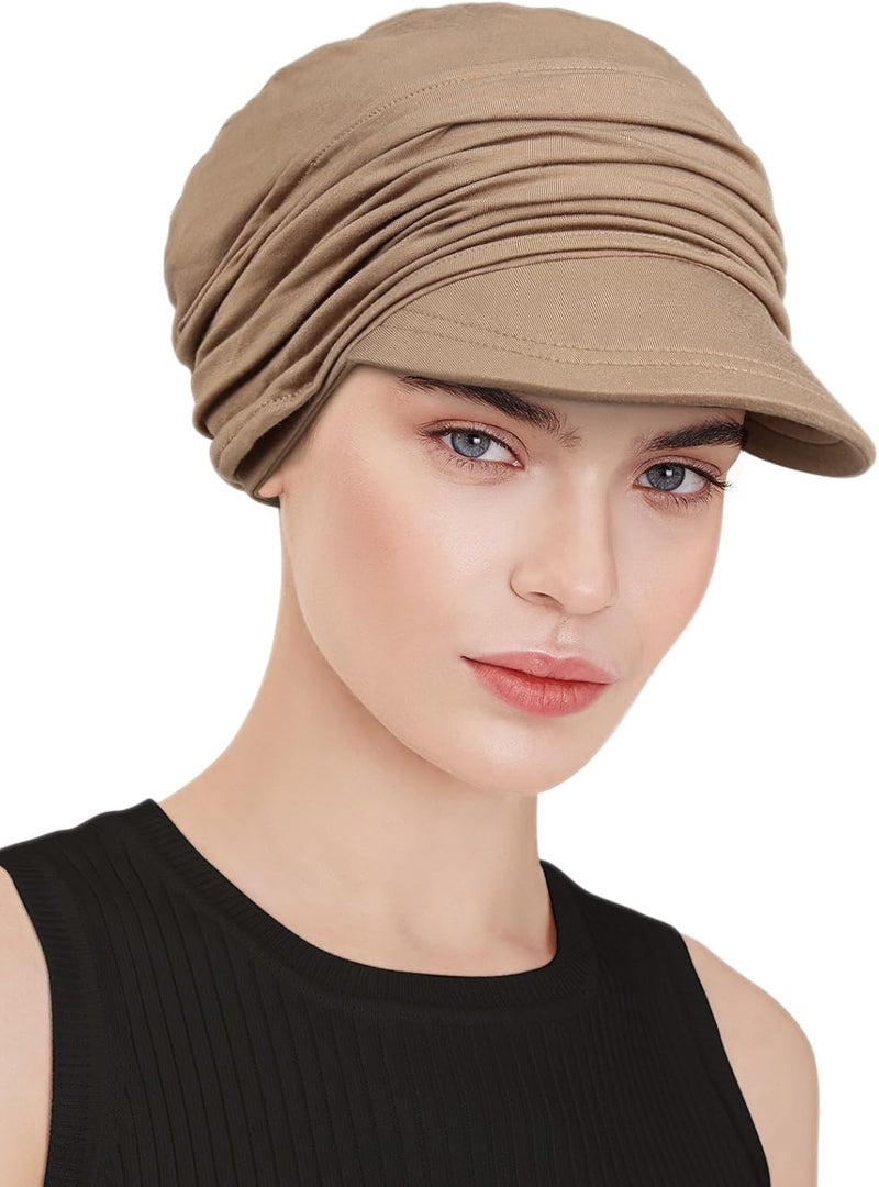 Awefeel Chemo Headwear Viscose Newsboy Cap for Women Fall and Winter Hats - Image 2